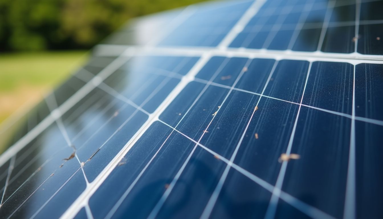 Two solar panels, one black and one blue, positioned outdoors.